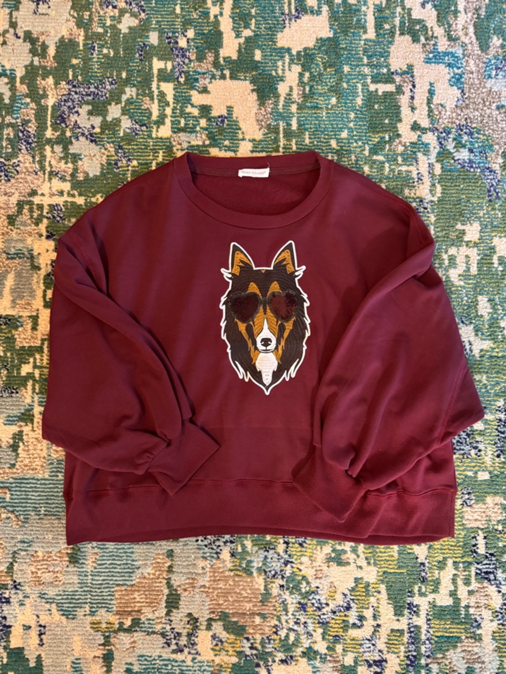 Mary Square Texas A&M Reveille Sequin Sweatshirt